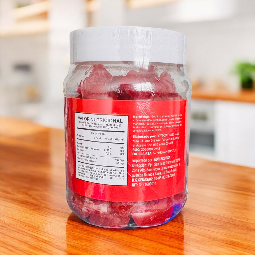 🍎 Gomitas de Vinagre de Manzana Premium Cider Plus